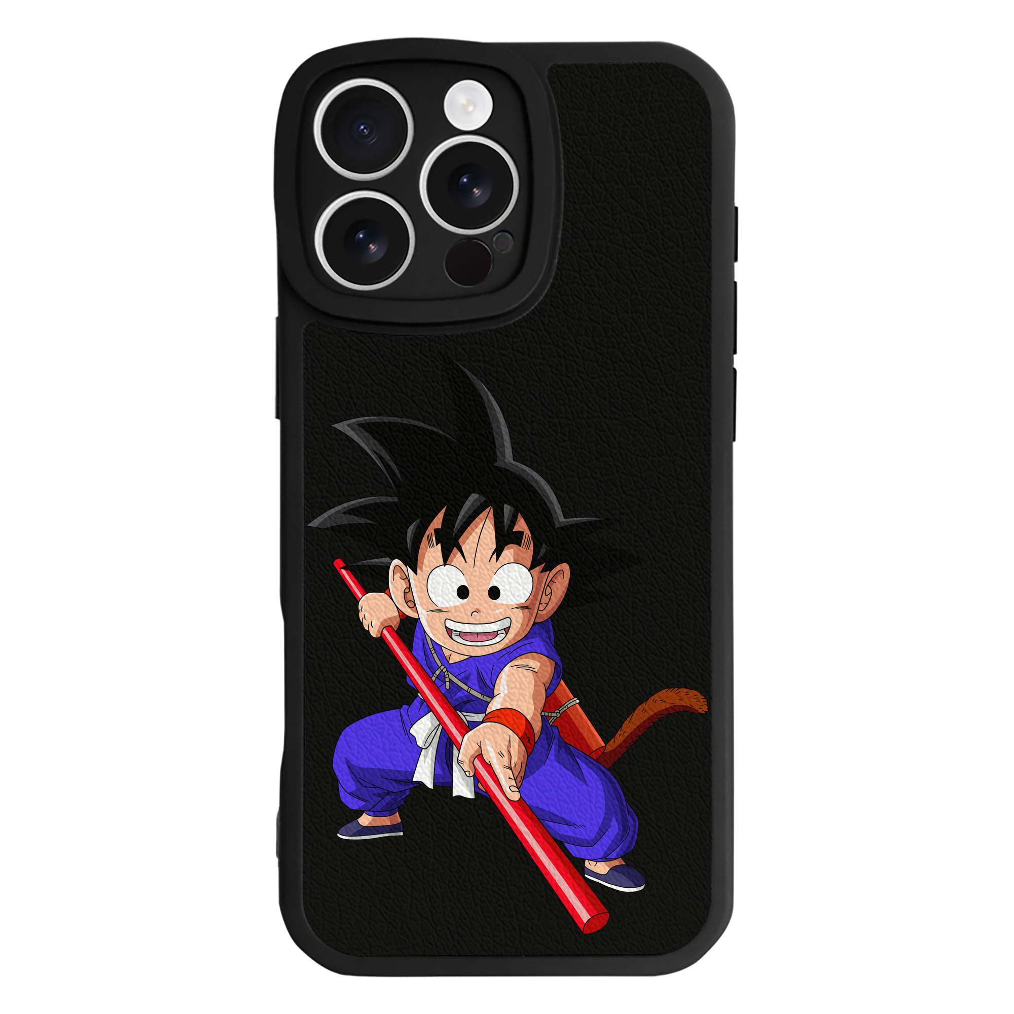 （画像用） ドラゴンボール 孫悟空（そん ごくう）Son Goku カカロット DRAGON BALL Kakarotto 【iPhone 16シリーズ対応】シリコンスマホケース（レザー調） 材質：シリコン
